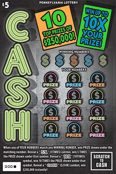 Cash $5 Pennsylvania scratch-off ticket