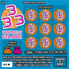 333 $2 scratch-off ticket