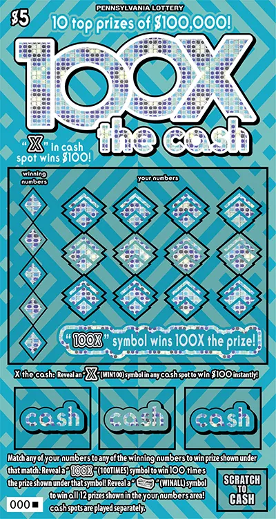 100X the Cash $5 Pennsylvania scratch-off ticket