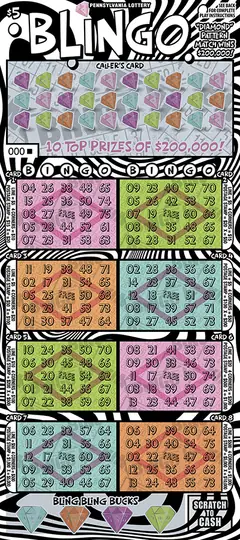 Blingo $5 scratch-off ticket
