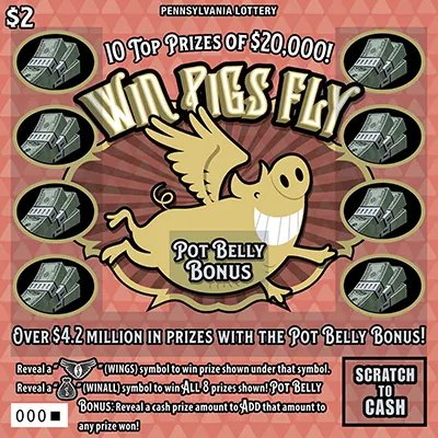 Win Pigs Fly $2 Pennsylvania scratch-off ticket