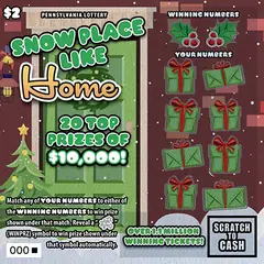 Snow Place Like Home $2 scratch-off ticket