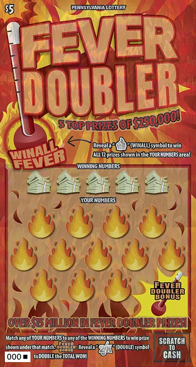 Fever Doubler $5 Pennsylvania scratch-off ticket