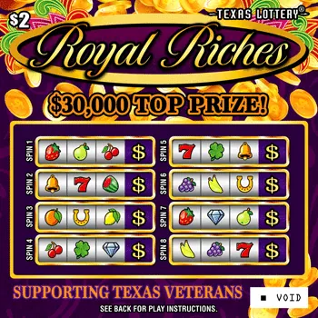 Royal Riches $2 Texas scratch-off ticket