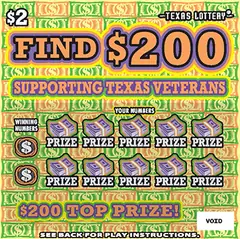 Find $200 $2 scratch-off ticket