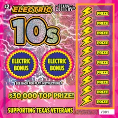 Electric 10s $2 scratch-off ticket (image: Texas Lottery)