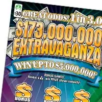 $173,000,000 Extravaganza $30 scratch-off ticket (image: Virginia Lottery)