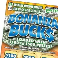 Bonanza Buck$ $30 scratch-off ticket