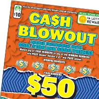 Cash Blowout $10 scratch-off ticket