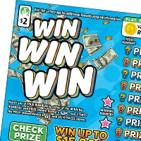 Win Win Win $2 Virginia scratch-off ticket