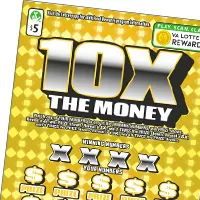 10X The Money $5 Virginia scratch-off ticket