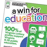 A Win For Education — Virginia scratch-off ticket