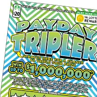 Payday Tripler $20 scratch-off ticket