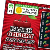 Black Cherry Doubler $1 scratch-off ticket
