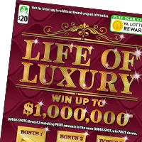 Life Of Luxury $20 Virginia scratch-off ticket