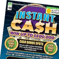 Instant Cash $10 scratch-off ticket