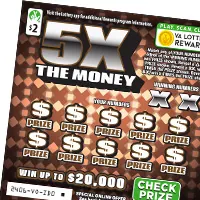 5X The Money $2 Virginia scratch-off ticket