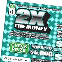 2X The Money $1 Virginia scratch-off ticket