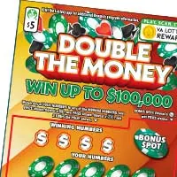 Double The Money $5 Virginia scratch-off ticket