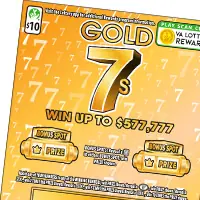 Gold 7S $10 scratch-off ticket