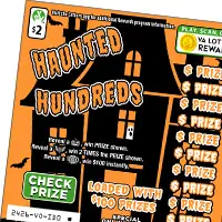Haunted Hundreds $2 scratch-off ticket