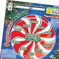 Peppermint Payout $2 scratch-off ticket
