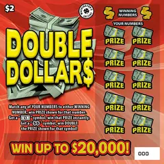 Double Dollar$ $2 scratch-off ticket