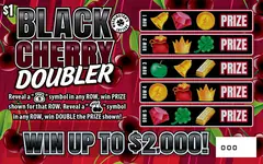 Black Cherry Doubler $1 scratch-off ticket