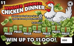 Winner Winner Chicken Dinner $1 scratch-off ticket