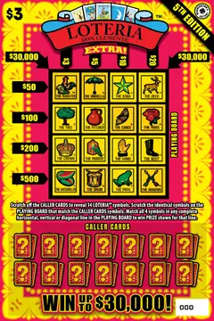 Loteria Extra! 5Th Edition $3 scratch-off ticket (image: Washington's Lottery)