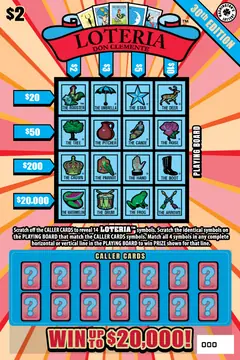 Loteria 30Th Edition $2 scratch-off ticket